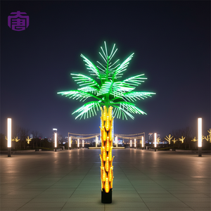 Lumière LED en forme de cocotier tropical, effet de lumière chaude, étanche IP65, télécommande, pour la décoration de Noël, du Nouvel An et des fêtes - Product Image 1