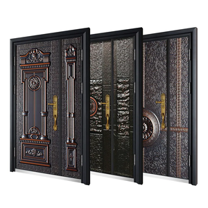 Türk tarzı kapı tasarımı hırsız geçirmez kapı soğuk haddelenmiş çelik malzeme hedef kullanıcılar türk ve İtalyan ev kurşun geçirmez tasarım - Product Image 3