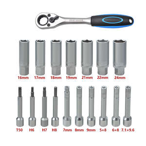 Ensemble d'outils de réparation automobile, 18 pièces, 1/2, ensemble de douilles de retrait de <span class=keywords><strong>douille</strong></span>, amortisseur, ressort hélicoïdal - Product Image 4