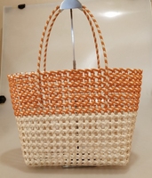 Panier à légumes en plastique tressé PP, sac en plastique tissé à la main, multi-usages, fournisseur chinois