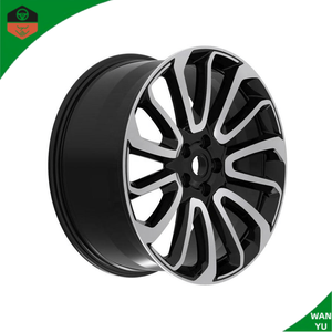 Jantes en alliage pour voiture 21 22 pouces 5 trous Noir/Gris classique Face usinée Multi-rayons Jantes moulées pour LANDROVER Range Rover - Product Image 3
