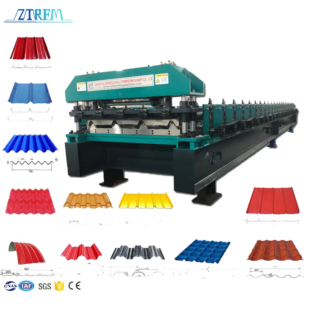 CE ISO Certificated Zinc Roofing Sheet Making Machine Tile Making Machinery For Efficient Roofing Production