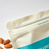 Sacs d'emballage alimentaire personnalisés, pochettes verticales refermables à fermeture éclair en Mylar Doypack pour snacks, bonbons, noix, aliments secs, imprimés sur mesure