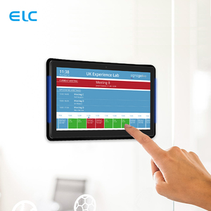Wall Mounted 10.1 Inch LCD <b>Touch</b> <b>Screen</b> POE Power LED Light Control Access Meeting Room Booking System RK3288 Mee - Product Image 4