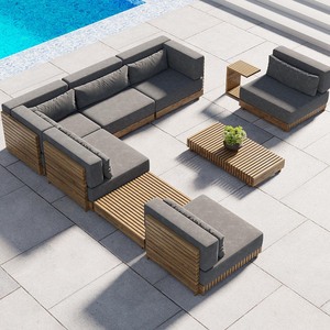 Mobilier d'extérieur en bois <span class=keywords><strong>de</strong></span> teck <span class=keywords><strong>haut</strong></span> <span class=keywords><strong>de</strong></span> <span class=keywords><strong>gamme</strong></span> ensemble <span class=keywords><strong>de</strong></span> canapés hôtel <span class=keywords><strong>jardin</strong></span> patio mobilier d'extérieur <span class=keywords><strong>de</strong></span> haute qualité - Product Image 1