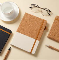 Nouveau planificateur A5 avec couverture en liège écologique Logo personnalisé Pages personnalisées Carnets de notes avec porte-stylo Coffret cadeau
