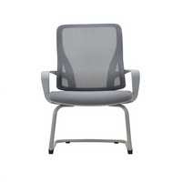 Chaise de bureau confortable en maille avec support fixe et dossier respirant