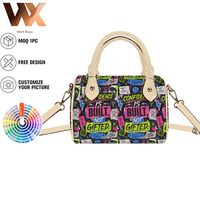 Sac à bandoulière portable pour femme, motif feuille de taro hawaïenne, impression à la demande, faible MOQ, personnalisé, style hawaïen pour filles