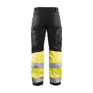 BLAKLADER - 716118119933D22 Pantalon haute visibilité pour femme avec stretch Noir/Jaune-EAN 7330509615836 HI-VIS WORKWEAR - Product Image 2