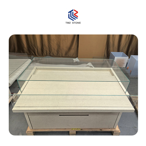 TMZ หินปูนสีเบจครีมโปรตุเกสสำหรับการออกแบบตกแต่งภายในที่ทันสมัยหรูหราปรับแต่งสำหรับโรงแรมร้านค้าวิลล่าพื้นผิวขัดเงา - Product Image 2