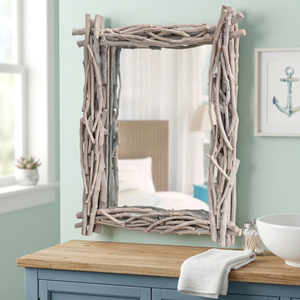 Miroir extensible en bois massif de style moderne pour meubles de maison, salon, hôtel, cave à vin, armoires - Product Image 3