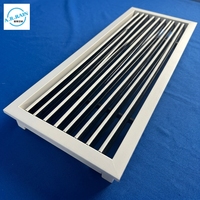 Diffuseur linéaire moderne en aluminium 1000*100 - Grille d'aération de plafond CVC pour la ventilation commerciale et résidentielle