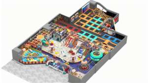 Equipo de parque de trampolín interior de fábrica de diseño personalizado Características divertidas con toboganes ligeros Juegos suaves Piscinas de bolas - Product Image 6