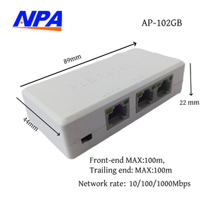 Répéteur PoE Gigabit Intérieur 1 Entrée 2 Sorties 10/100/1000 Mb, <span class=keywords><strong>3</strong></span> Ports, Fabricant pour Moniteur CCTV - Product Image 3