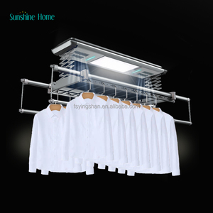 Séchoir <span class=keywords><strong>à</strong></span> <span class=keywords><strong>linge</strong></span> électrique intelligent et automatique <span class=keywords><strong>à</strong></span> levage par télécommande, avec fonction de chauffage intégrée, pour balcon ou fixation murale - Product Image 1