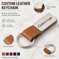 Porte-clés en cuir PU de qualité supérieure en gros, avec logo personnalisé, faciles à transporter, gravure de marque personnalisée, logo couleur, nouveau style