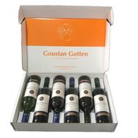 Boîte d'emballage multi-bouteilles en carton ondulé recyclable avec logo personnalisé OEM pour bouteilles de vin