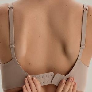 Sutiã Bralette Feminino 2025 Traceless Jelly com Decote V Profundo, Suporte Fino e Macio, Confortável, para Seios Grandes que Parecem Menores, Respirável e em Tricô - Product Image 3