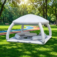 Plateforme flottante commerciale gonflable en PVC 4x4M pour bar, parasol et piscine – Grande Vente