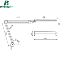 Lampe de base de table à intensité variable pour la lecture, cosmétique, cils, beauté, ongles, machine à coudre, lumière led