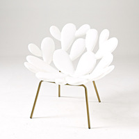 Fauteuil d'appoint design Cactus Petal, fauteuil lounge moderne rembourré pour hall d'hôtel, réception, salon, chambre à coucher