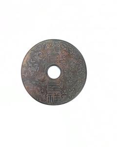 Disque en jade sculpté à <span class=keywords><strong>la</strong></span> main avec motif Dragon et Phénix, décoration Feng Shui de style antique pour <span class=keywords><strong>la</strong></span> maison ou le bureau - Product Image 2