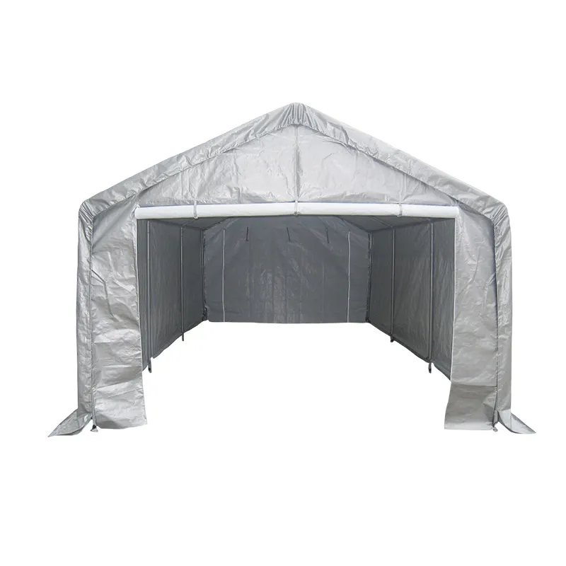 Barraca de armazenamento estrutura econômica retrátil automática, dobrável, de metal, garagem/carport, tenda
