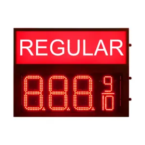 Panneau LED numérique étanche pour prix de l'essence, 8 pouces 888910, affichage des prix de l'essence pour stations-service, panneau d'affichage des prix - Product Image 1