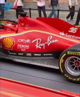 Escultura de Coche de Gran Tamaño Personalizada, Decoración de Fibra de Vidrio, Simulación de Coche de Carreras, Escultura de Fórmula 1