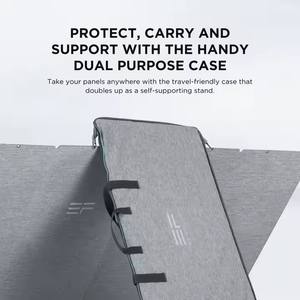 Para ECOFLOW <span class=keywords><strong>400W</strong></span> <span class=keywords><strong>Panel</strong></span> <span class=keywords><strong>solar</strong></span> portátil Plegable y duradero Estuche con soporte ajustable Impermeable IP68 Solución completa de células solares - Product Image 6