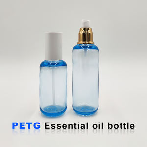 Bouteilles de lotion de soins de la peau cosmétiques vides en plastique PET Customizable15ml-100ml avec pompe pompe de pulvérisation de sérum or/argent produits PETG - Product Image 2