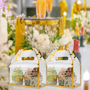 Boîtes d'Emballage Cadeau Transparentes en PVC avec Poignée pour Faveurs de Mariage, Fêtes d'Anniversaire, Bonbons et Pâtisseries - Product Image 4