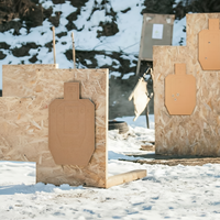 Cible de tir en carton standard de 30*18 pouces en forme de torse pour la pratique tactique, la compétition et l'entraînement