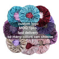 Bonnet de nuit pour femmes, nouveau, Europe et amérique, doublure en Satin doux, Extra Large, bandeau, soins des cheveux, vente en gros