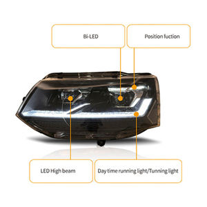2024 nouveaux phares LED 100W pour VW <span class=keywords><strong>Multivan</strong></span> <span class=keywords><strong>T5</strong></span> T6 Transporter 6000k couleur Plug Play mise à niveau moderne pour les modèles 2012-2015 - Product Image 5