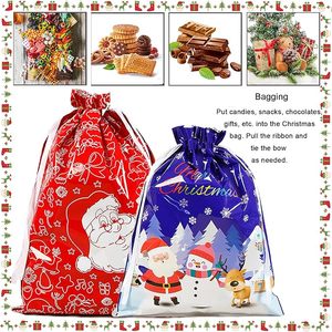 Nouveau design de produits de Noël Fournitures de fête de fête, sac à cordon réutilisable, sacs-cadeaux d'accessoires de Noël - Product Image 2