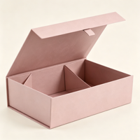Emballage cadeau cosmétique magnétique rigide de luxe, grande taille, boîte en carton pliable avec fermeture magnétique, logo personnalisé