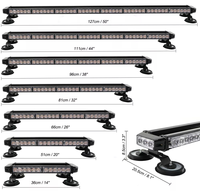 12-102led, lumières magnétiques d'urgence de voiture des deux côtés, clignotant stroboscopique, barre lumineuse d'avertissement, lampe de Bar, Grille ambre