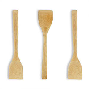 Spatule multifonction en bambou massif écologique de qualité supérieure, anti-rayures, anti-adhésive, 1 pièce, ensemble d'outils de cuisine, emballage en boîte - Product Image 1