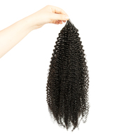 Extensions de cheveux humains 100% tressées au crochet, effet plume, ondulées, bouclées birmanes, sans nœuds – Vente chaude