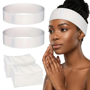 Diadema Desechable 2 en 1 ZHI JIA para Spa, Banda Elástica para el Cabello de Tela No Tejida, Cierre para Cuidado Facial Diario, Uso en Salón de Belleza, Logotipo Personalizado - Product Image 1