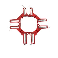 SC ECOMMERCE Modèle JI-3N2F-RXOI Lot de 4 serres-joints carrés à angle droit en métal 90° pour le travail du bois, aluminium et plastique, fabriqués aux États-Unis