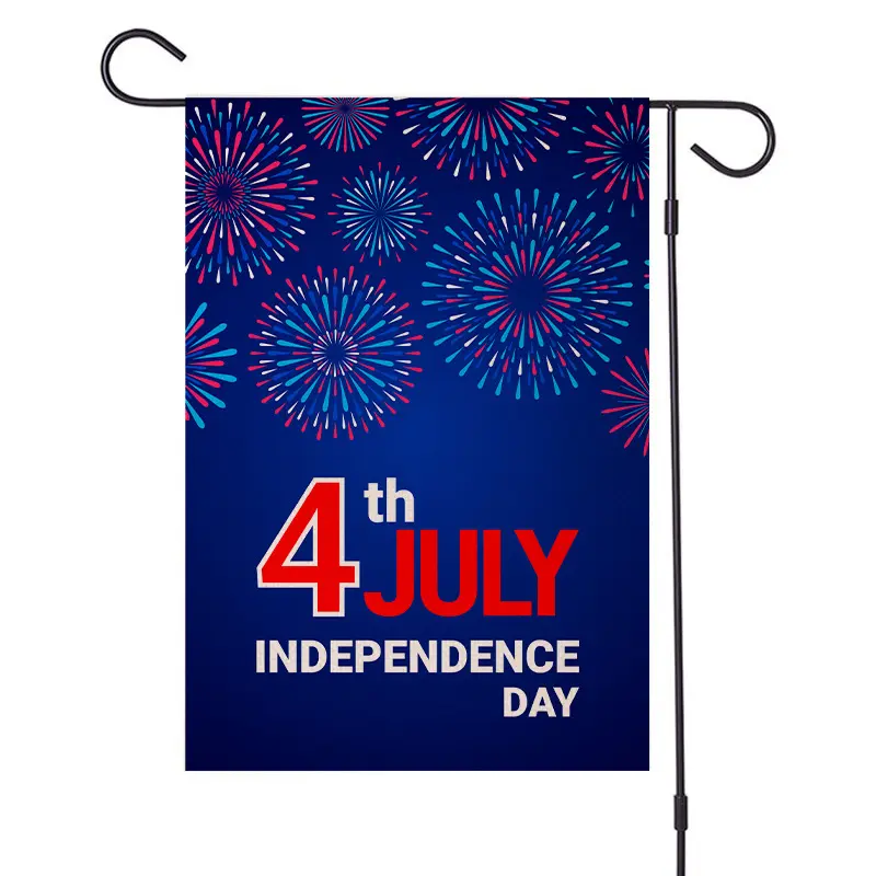 Bandeira de celebração dia da independência dos estados unidos, bandeira de jardim, celebração