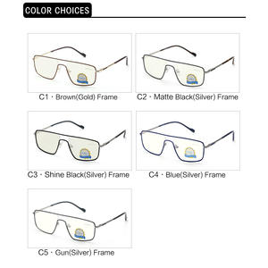 แบรนด์ลัคกี้กรอบแว่นตาโลหะทรงสี่เหลี่ยม 5123 ป้องกันแสงสีฟ้าแบบเต็มขอบสำหรับผู้ใหญ่ทั้งชายและหญิง - Product Image 5