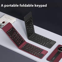 BOW HB168 Double Pliant RGB Mini Clavier Intelligent Sans Fil USB BT Compatible avec pour Huawei Mate X/T Master/mate70/X6 Nouvel Ordinateur Portable
