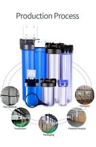 3 चरण 20 इंच पानी फिल्टर प्रणाली पानी फिल्टर आवास बिग ब्लू एकल पानी फिल्टर कारतूस आवास - Product Image 6