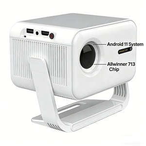 Projecteur de cinéma maison 1080P 280 lumens Portable Intégré Android 11 pour films et jeux Projection d'écran de téléphone portable - Product Image 4
