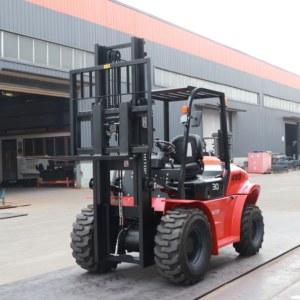 4x4 terrain accidenté chariot élévateur 3 tonnes 3.5 tonnes 4 tonnes Diesel Euro 5 moteur Premium CE hors route chariot élévateur 2.5 tonnes - Product Image 5