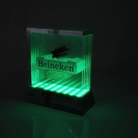 Enseigne en acrylique LED sur mesure pour table, vente en gros, affichage en acrylique LED