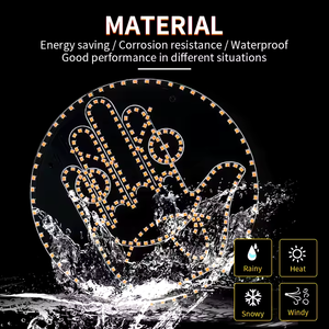 Accessoires intérieurs pour voiture, lumière de fenêtre de voiture, lumière d'<span class=keywords><strong>expression</strong></span>, lumière amusante pour voiture, lumière LED d'<span class=keywords><strong>expression</strong></span> automatique - Product Image 5